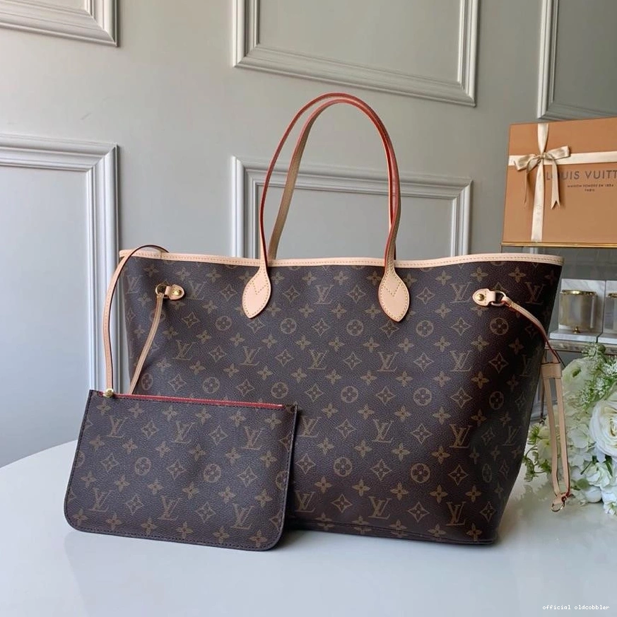 Official oldcobbler Neverfull Louis GM Vuitton 0708